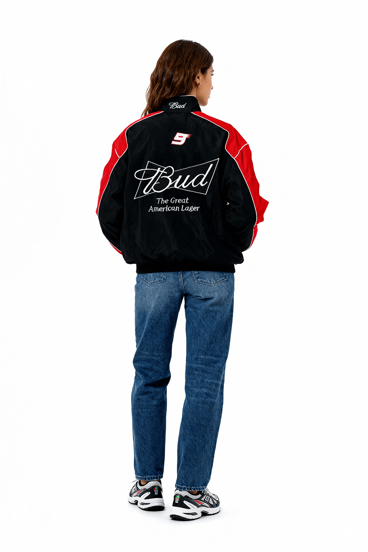 Budweiser Racing Jacket - Vintage Racing Jacket - Black Jacket