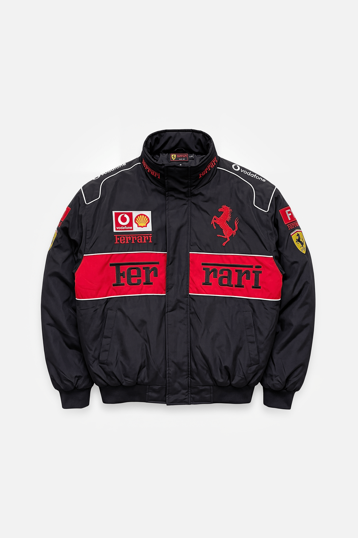 Ferrari F1 Jacket - Vintage Racing Jacket - Black Racing Edition – J4R