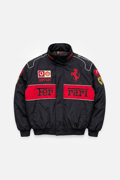 Ferrari F1 Jacket - Vintage Racing Jacket - Black Racing Edition – J4R