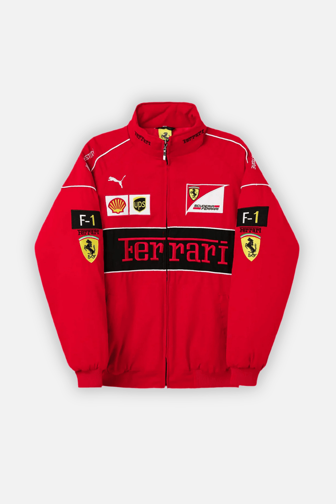 Ferrari F1 Vintage Racing Jacket - Red Edition - Jackets4racing