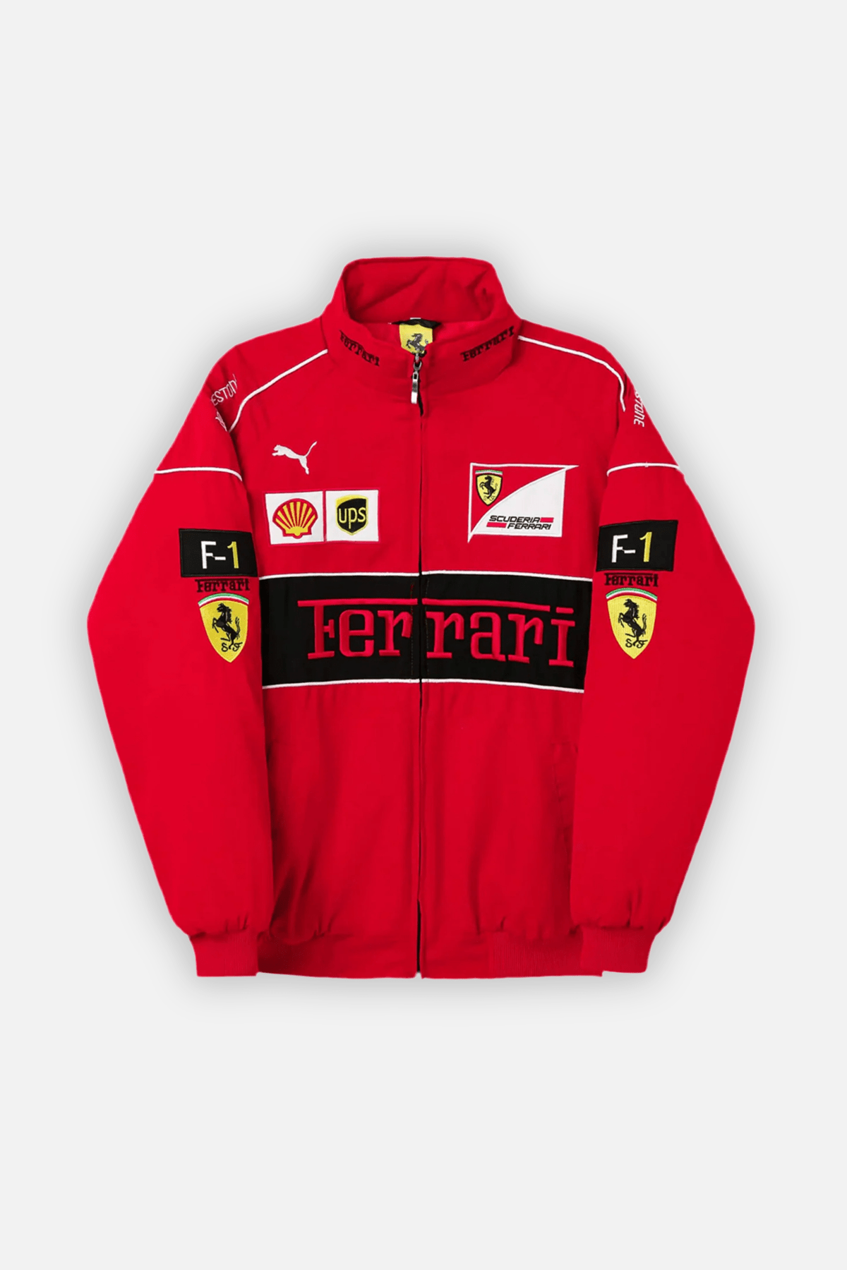 Ferrari F1 Jacket - Vintage Racing Jacket - Red Racing Edition Ferrari F1 Jacket - Vintage Racing Jacket - Red Racing Edition