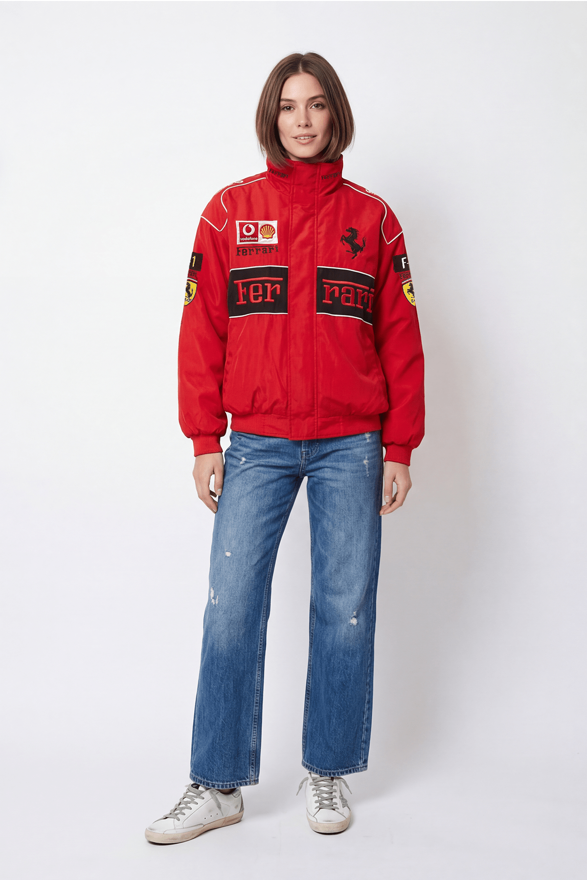 Ferrari F1 Jacket - Vintage Racing Jacket - Red Racing Edition – J4R