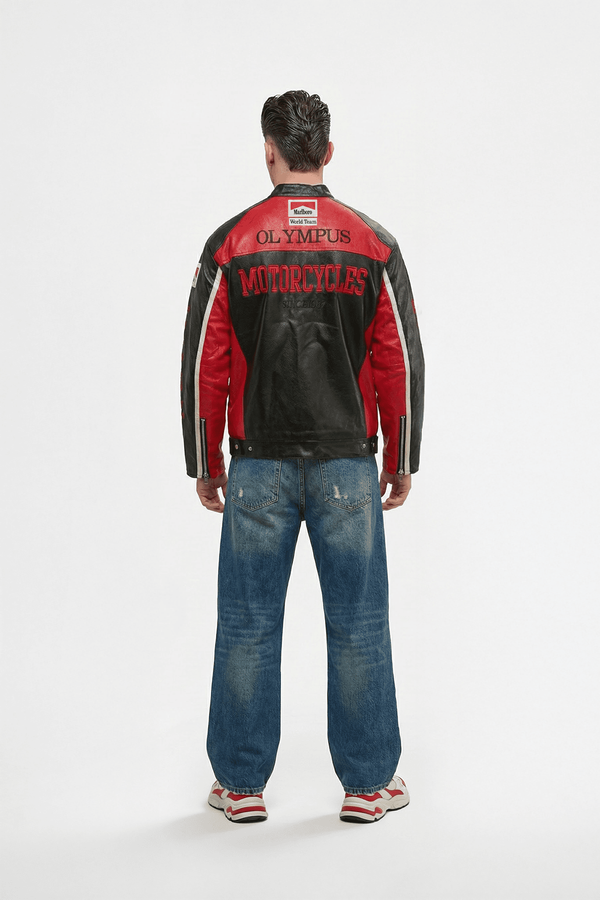 Ferrari Leather Jacket - Vintage F1 Leather Jacket - Racing Jacket