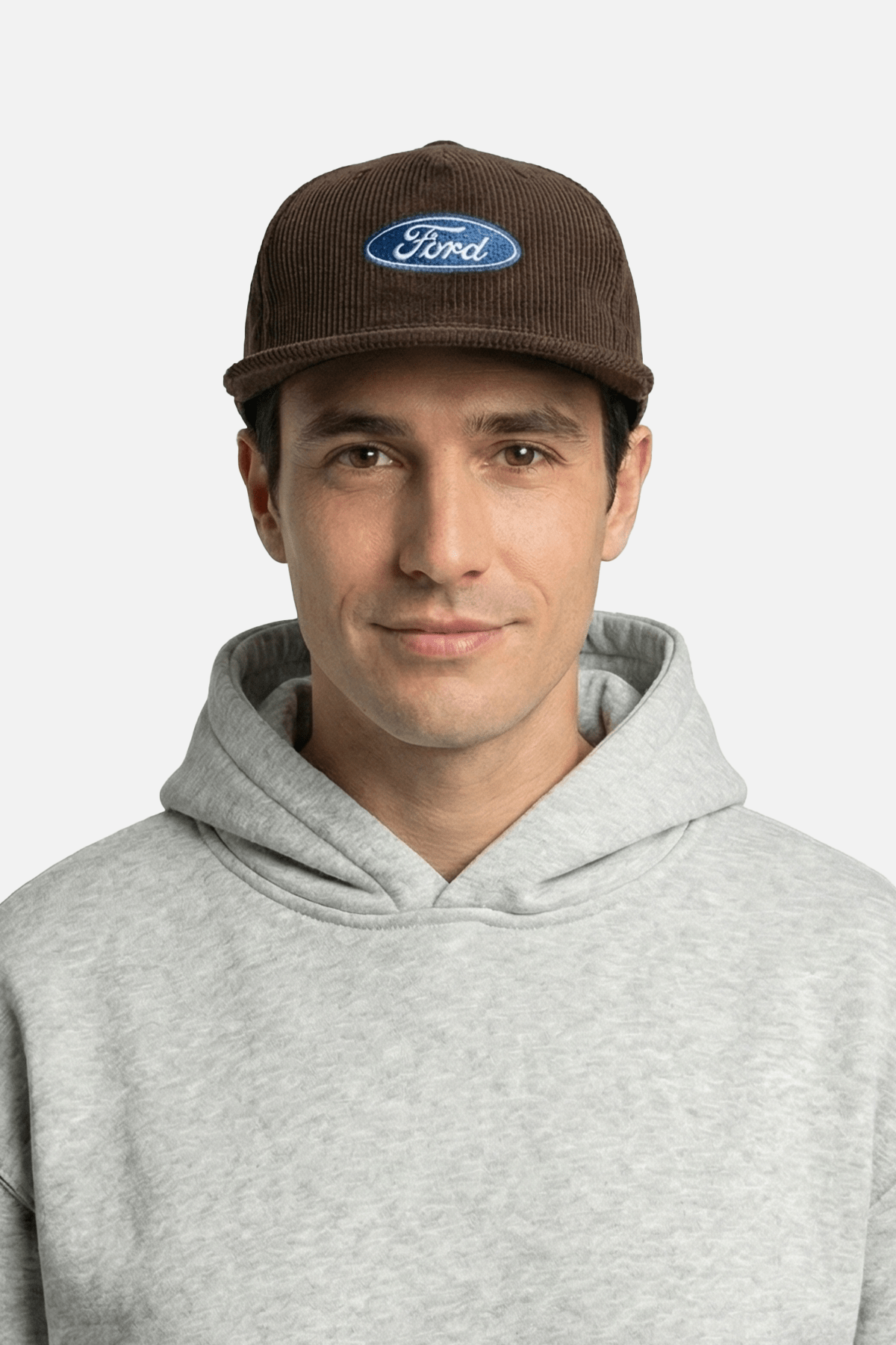 Ford Vintage Corduroy Cap Brown | Adjustable Racing Hat