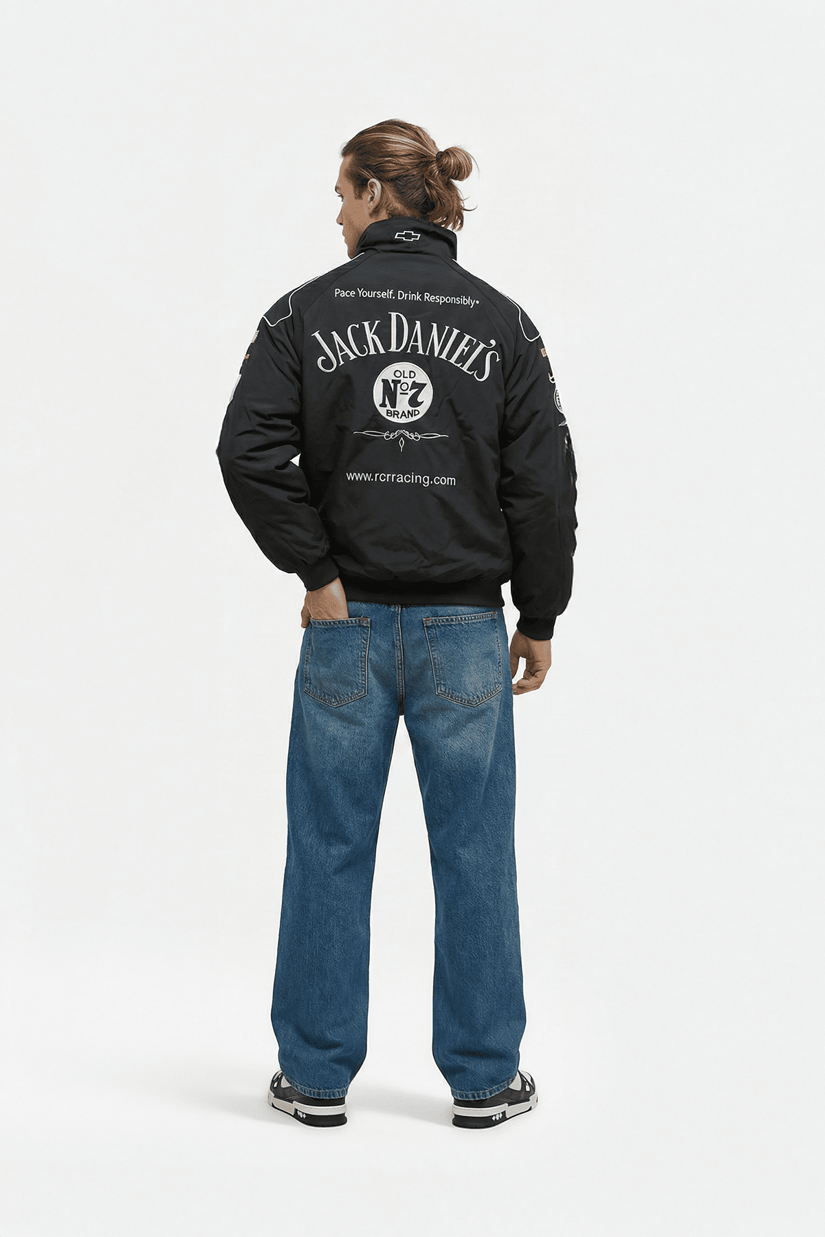 Jack Daniels Racing Jacket - Vintage Racing Jacket - Black Jacket
