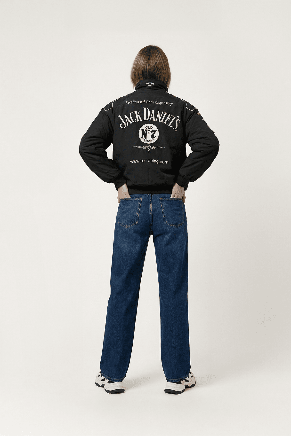 Jack Daniels Racing Jacket - Vintage Racing Jacket - Black Jacket