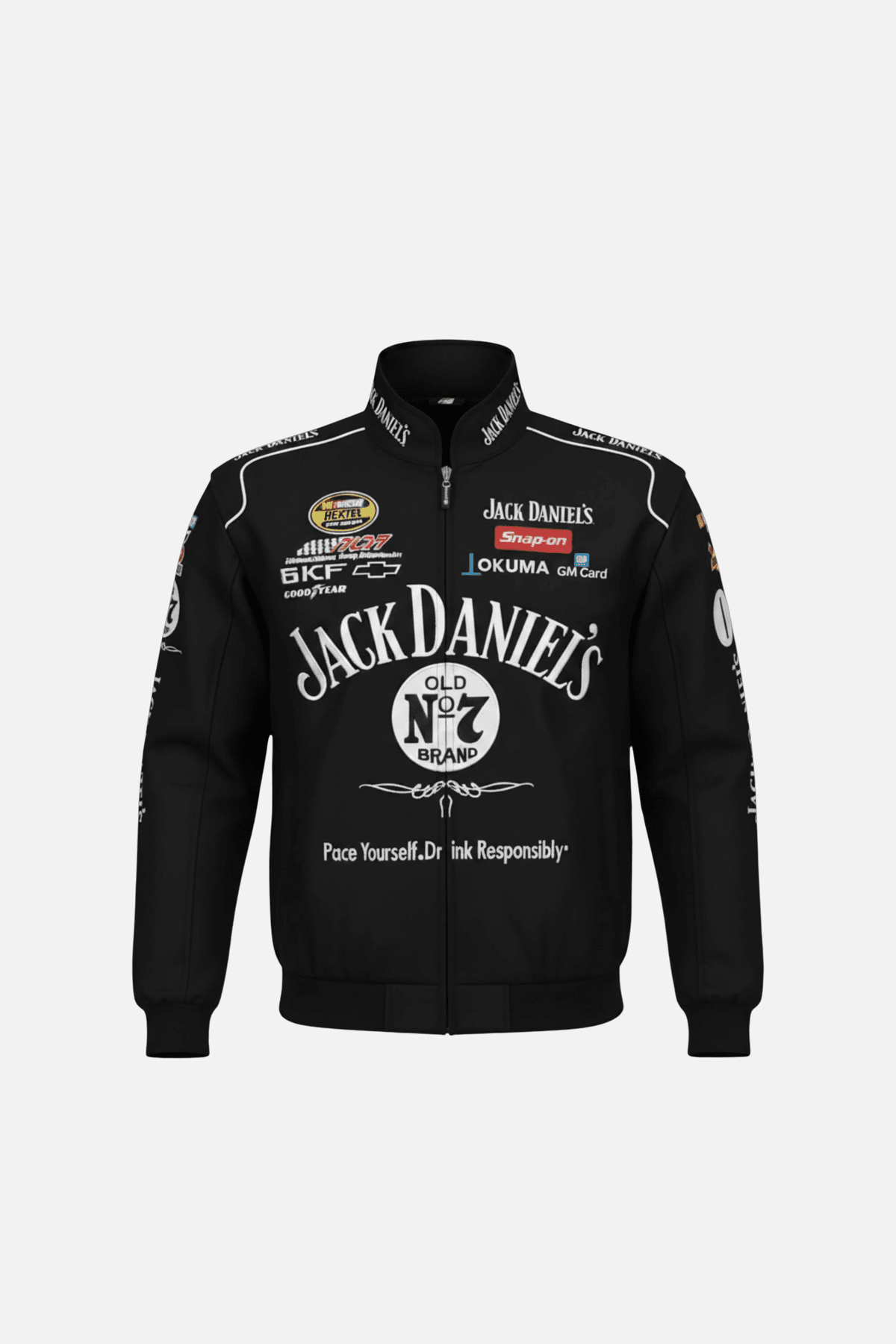 Jack Daniels Racing Jacket - Vintage Racing Jacket - Black Jacket