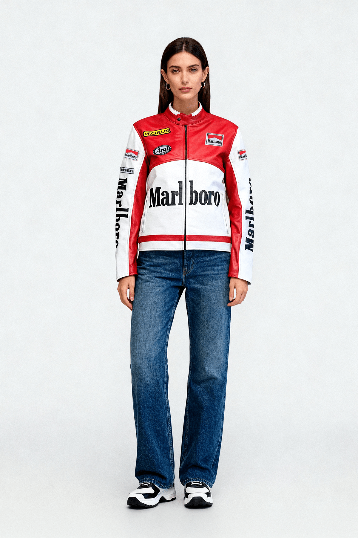 Marlboro Leather Jacket - Racing Leather Jacket - Classic Edition
