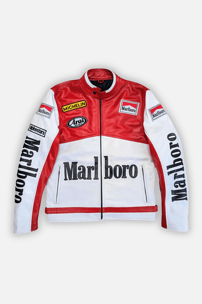 Marlboro leather mini jacket マルボロ Marlboro Leather Jacket - Racing Leather Jacket - Classic Edition