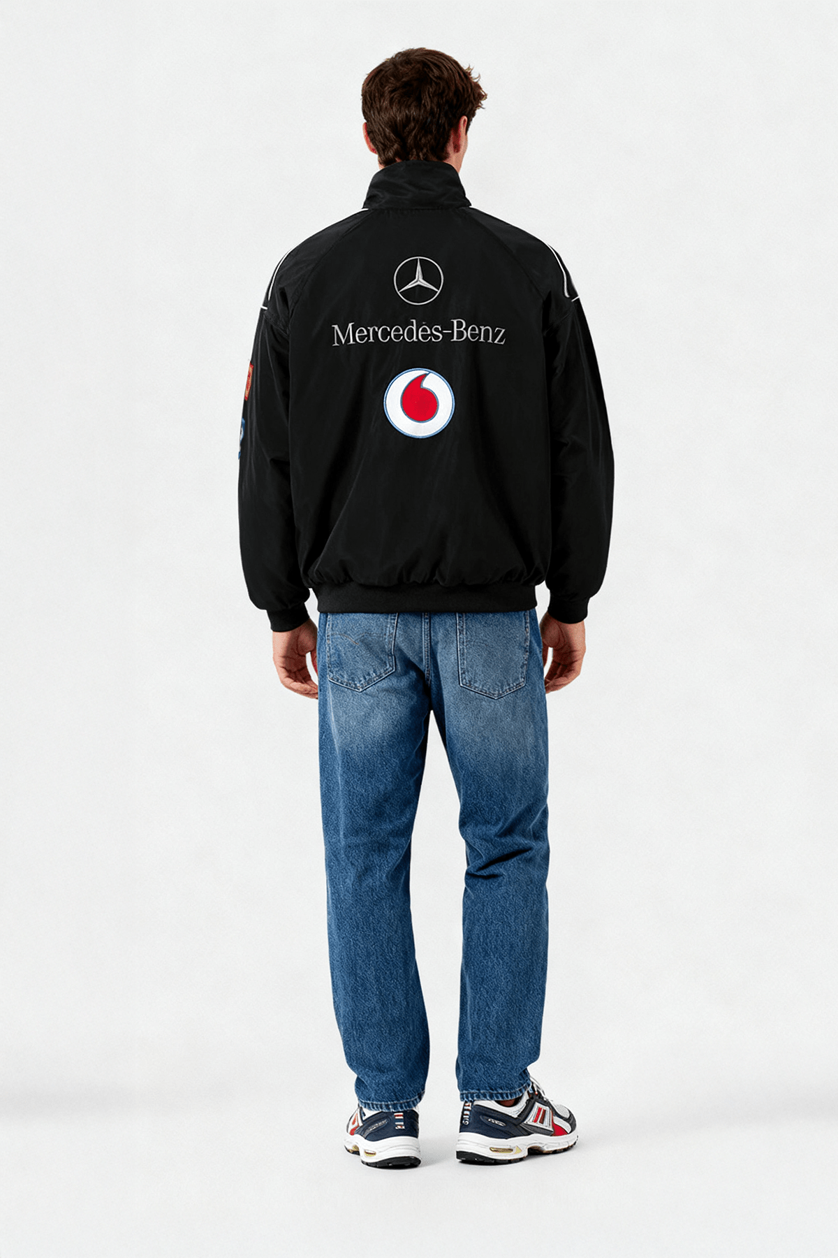 Mercedes Benz Jacket - Vintage Racing Jacket - Black Jacket – J4R