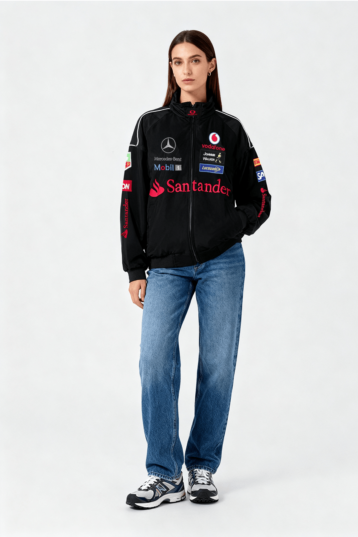 Mercedes Benz Jacket - Vintage Racing Jacket - Black Jacket Mercedes Benz Jacket - Vintage Racing Jacket - Black Jacket