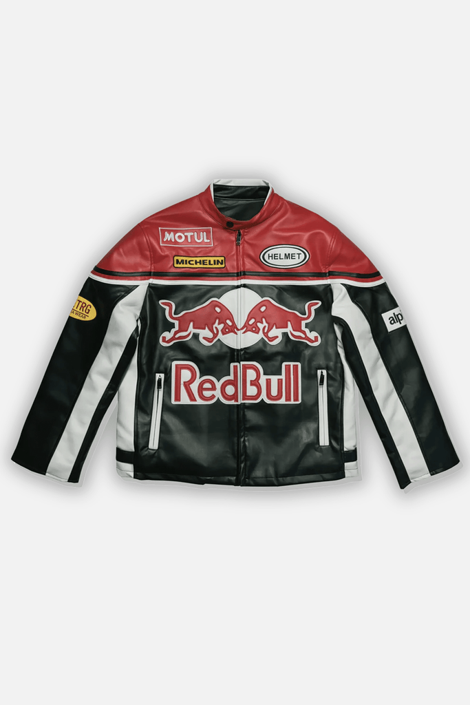 Red Bull Racing Leather Jacket - Jackets4racing