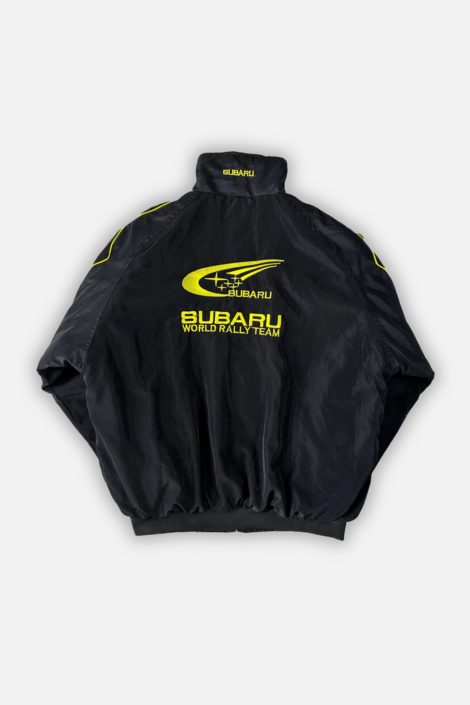 Subaru Rally Vintage Racing Jacket - Black Edition - Jackets4racing
