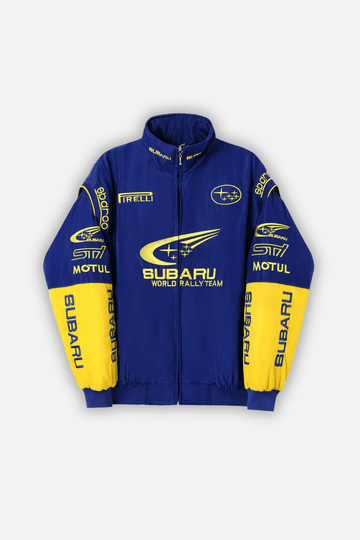 Subaru Rally Vintage Racing Jacket - Blue Edition - Jackets4racing