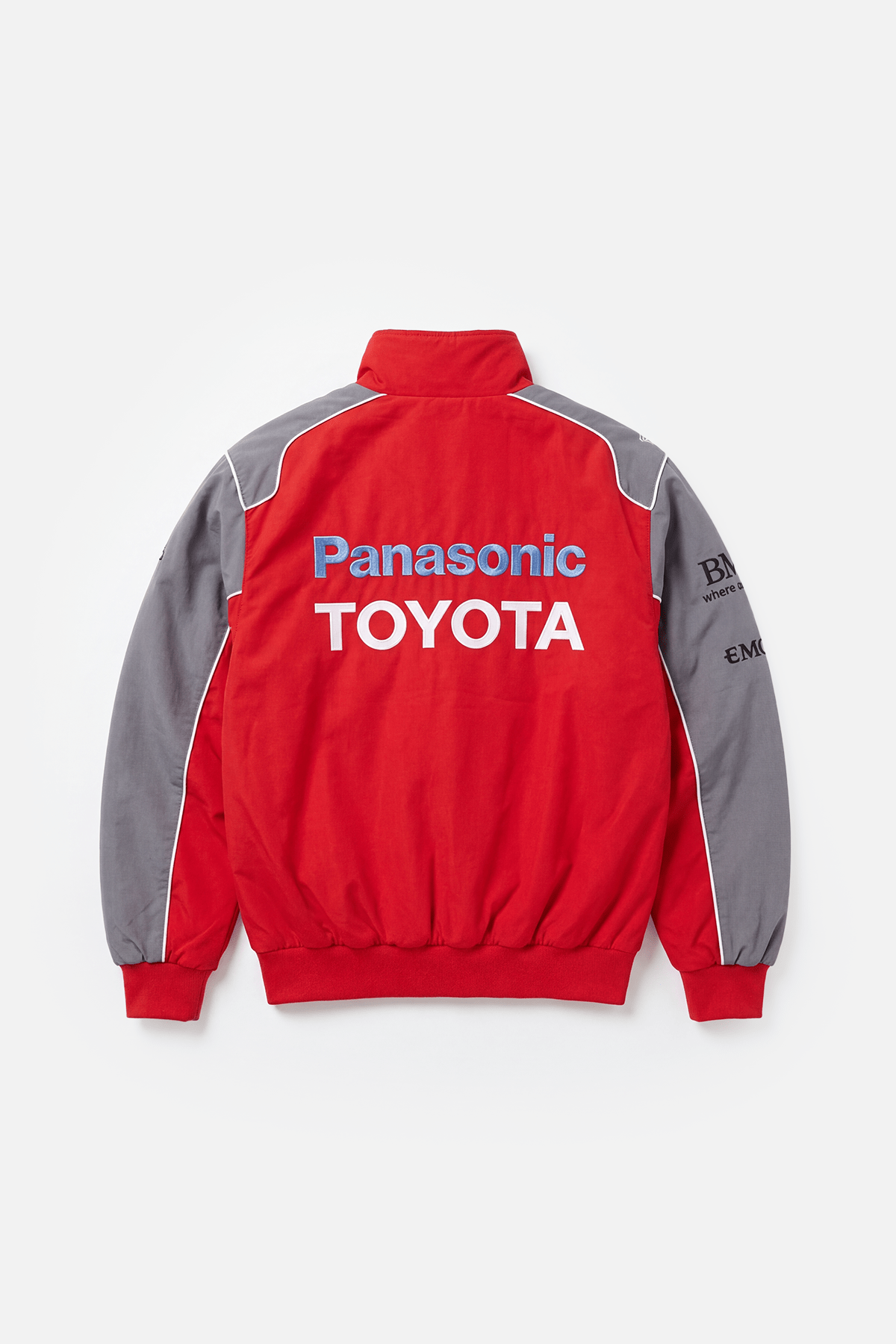 希少 F1 Panasonic TOYOTA Racing Jacket 刺繍 Toyota F1 Jacket - Vintage Racing Jacket - Grey Racing Edition