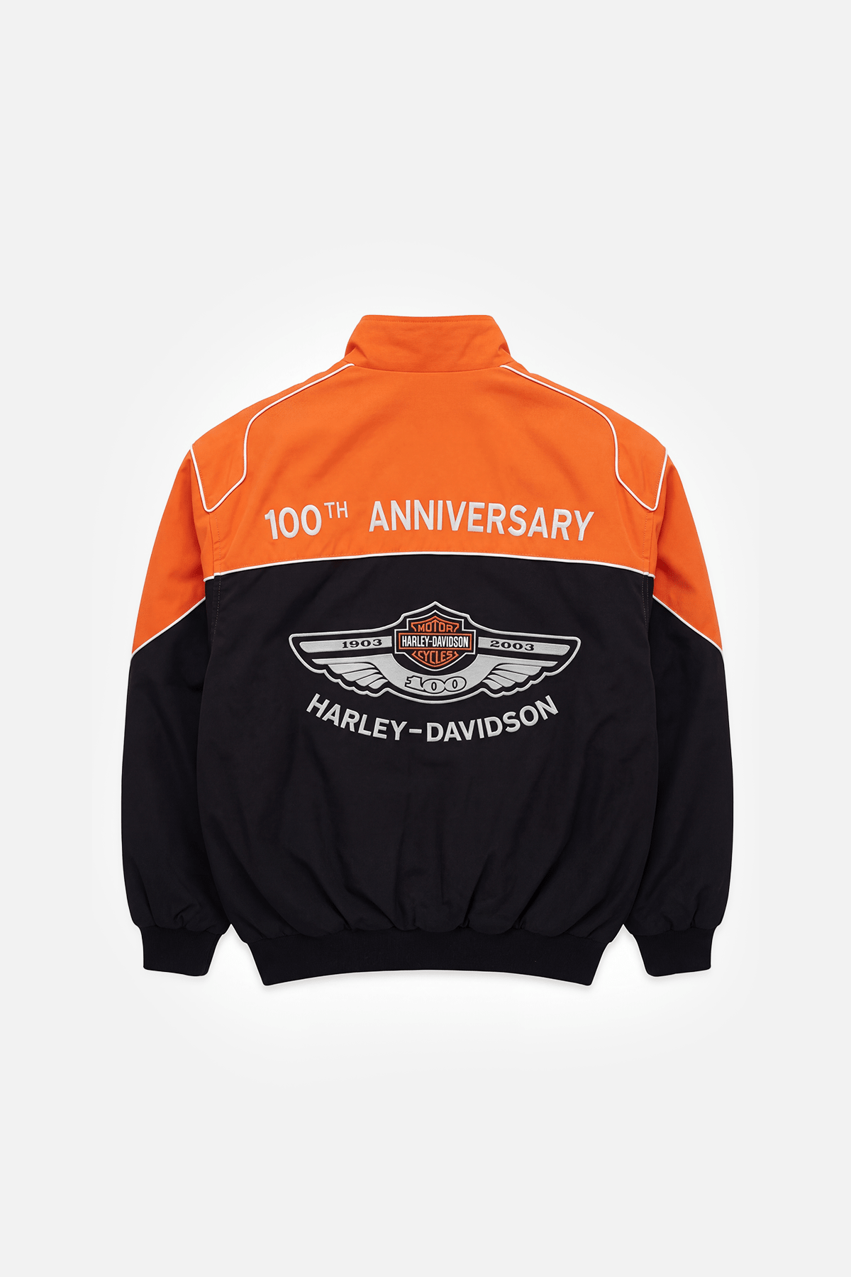 Harley Davidson Jacket - Vintage Racing Jacket - Orange